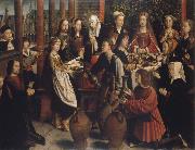Gerard David The wedding to canons painting